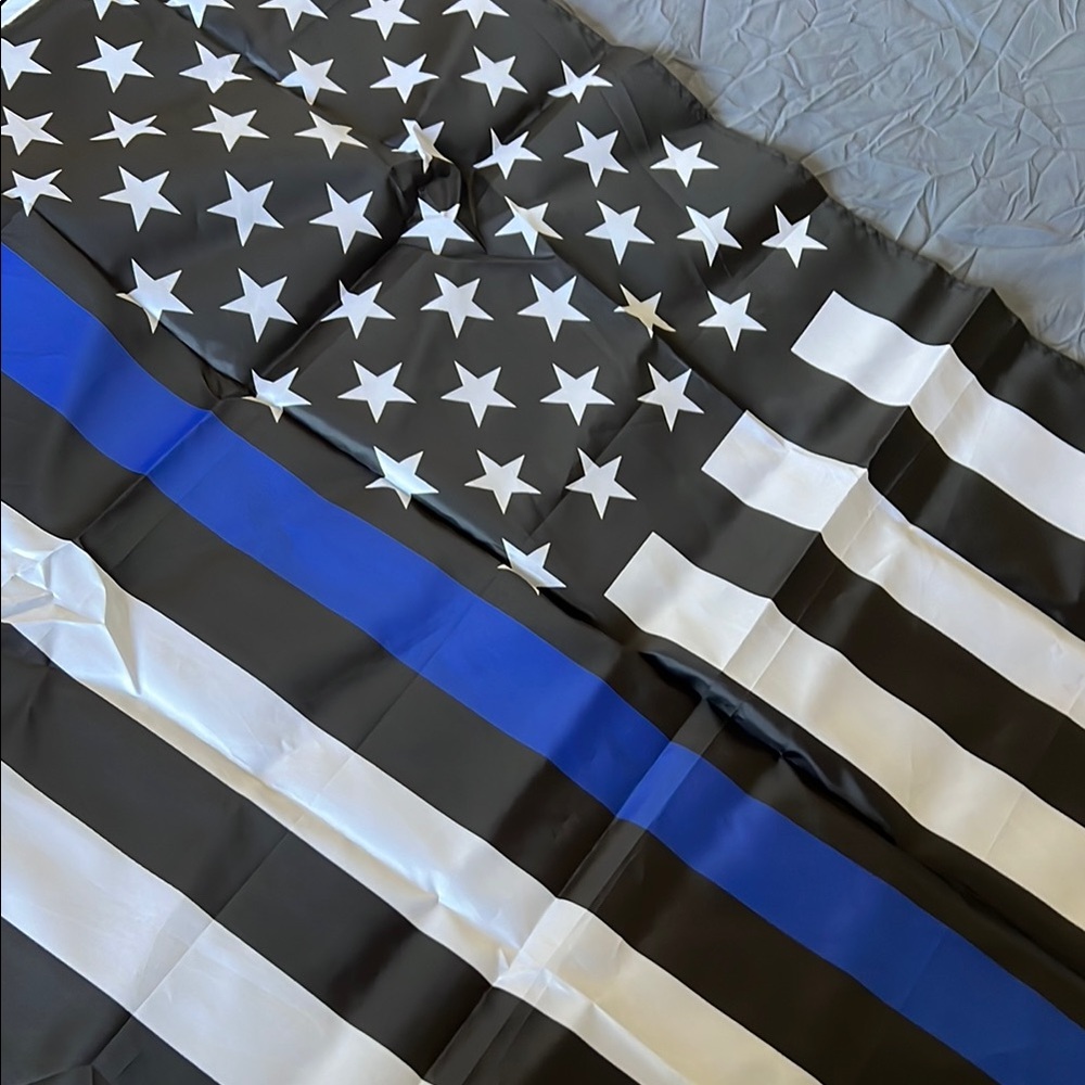 Thin Blue Line American Flag Blanket